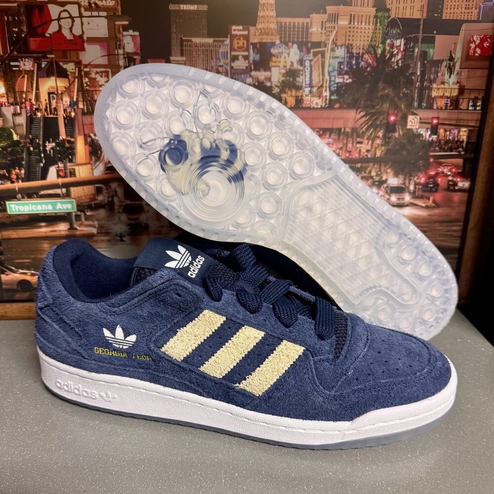 adidas Forum Low Georgia Tech Yellow Jackets Men’s 12 Sneakers Shoes NCAA GT NWT